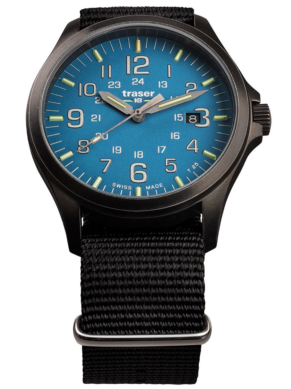 

Часы Traser H3 108647 P67 Officer GunMetal Skyblue Herren 42mm 10ATM