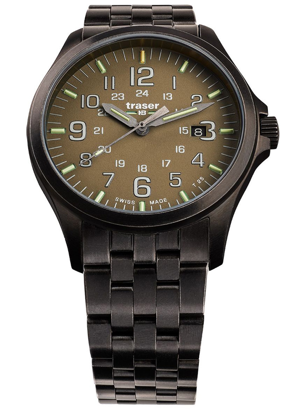 

Часы Traser H3 108738 P67 Officer GunMetal Khaki Herren 42mm 10ATM