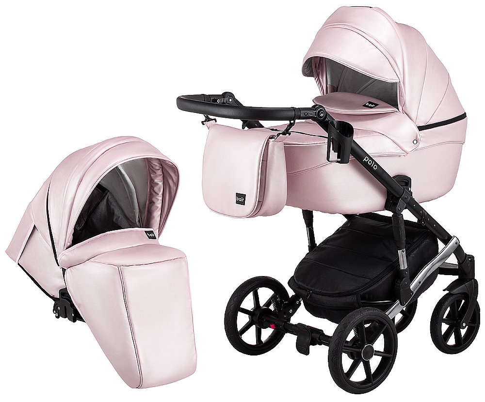 

Коляска 2 в 1 Bair Polo (Silver) кожа 100% 39S