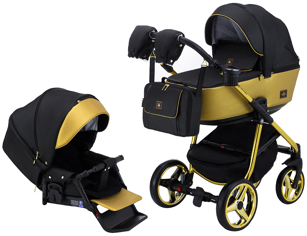 

Коляска 2 в 1 Adamex Barcelona Polar (Gold) BR619