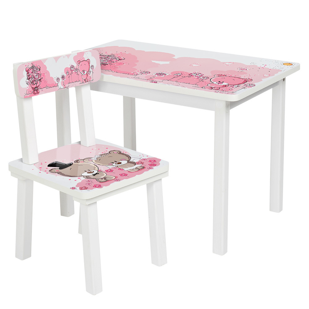 

Столик Bambi Мишка BSM2K-08 White / Pink (BSM2K)