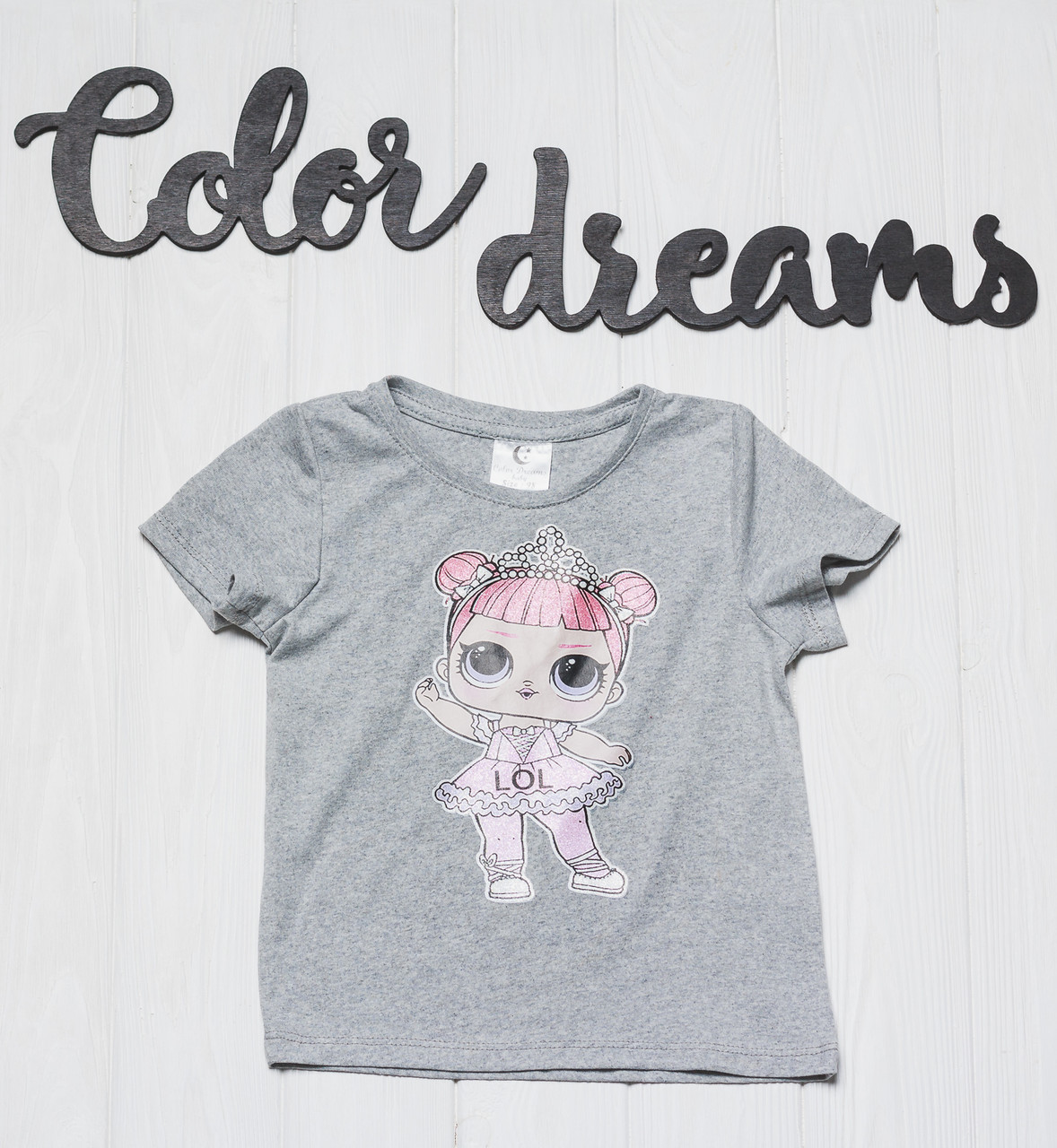 

Футболка Color Dreams 1045/1 116 Серая