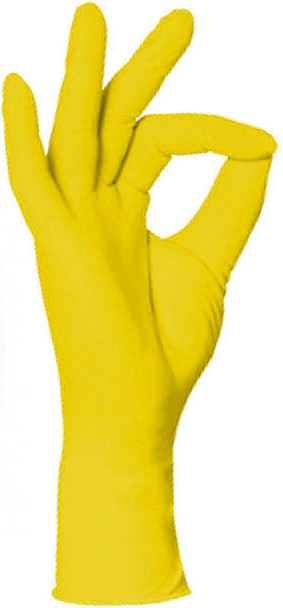 

Перчатки нитриловые STYLE LEMON Ampri 100 шт желтые S