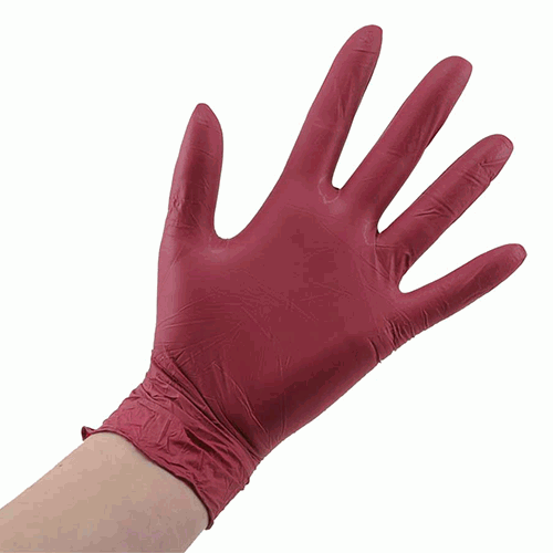 

Перчатки нитриловые STYLE GRAPE Ampri 100 шт бордовые M
