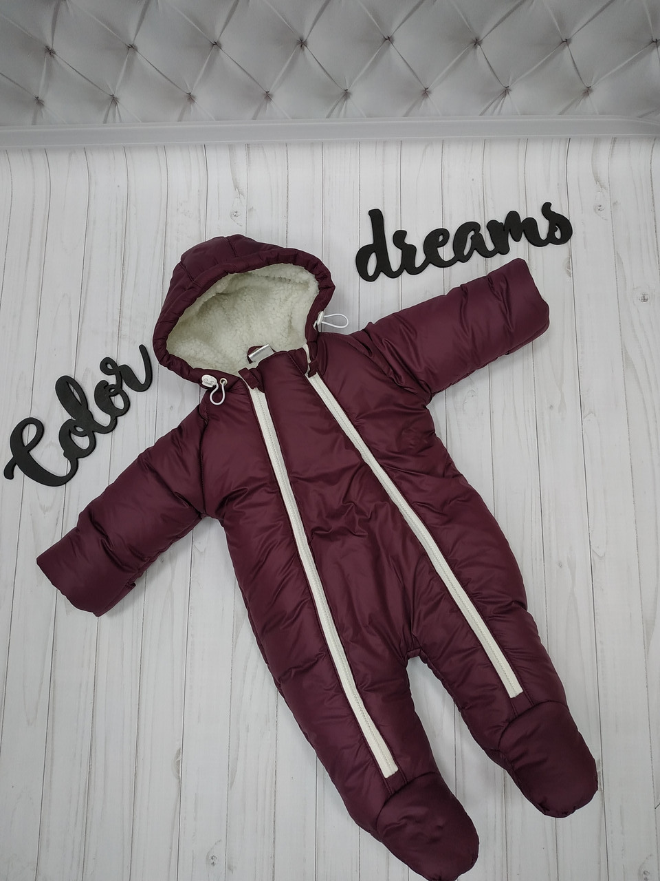 

Зимний комбинезон Color Dreams 1112 74 см Бордовый