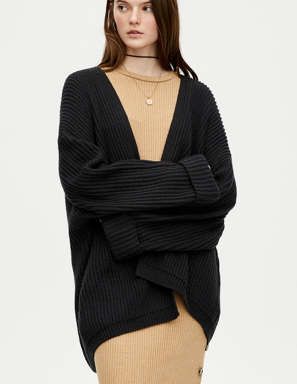 

Кардиган PULL & BEAR Ж1052493 (9581/300/800) цвет черный S