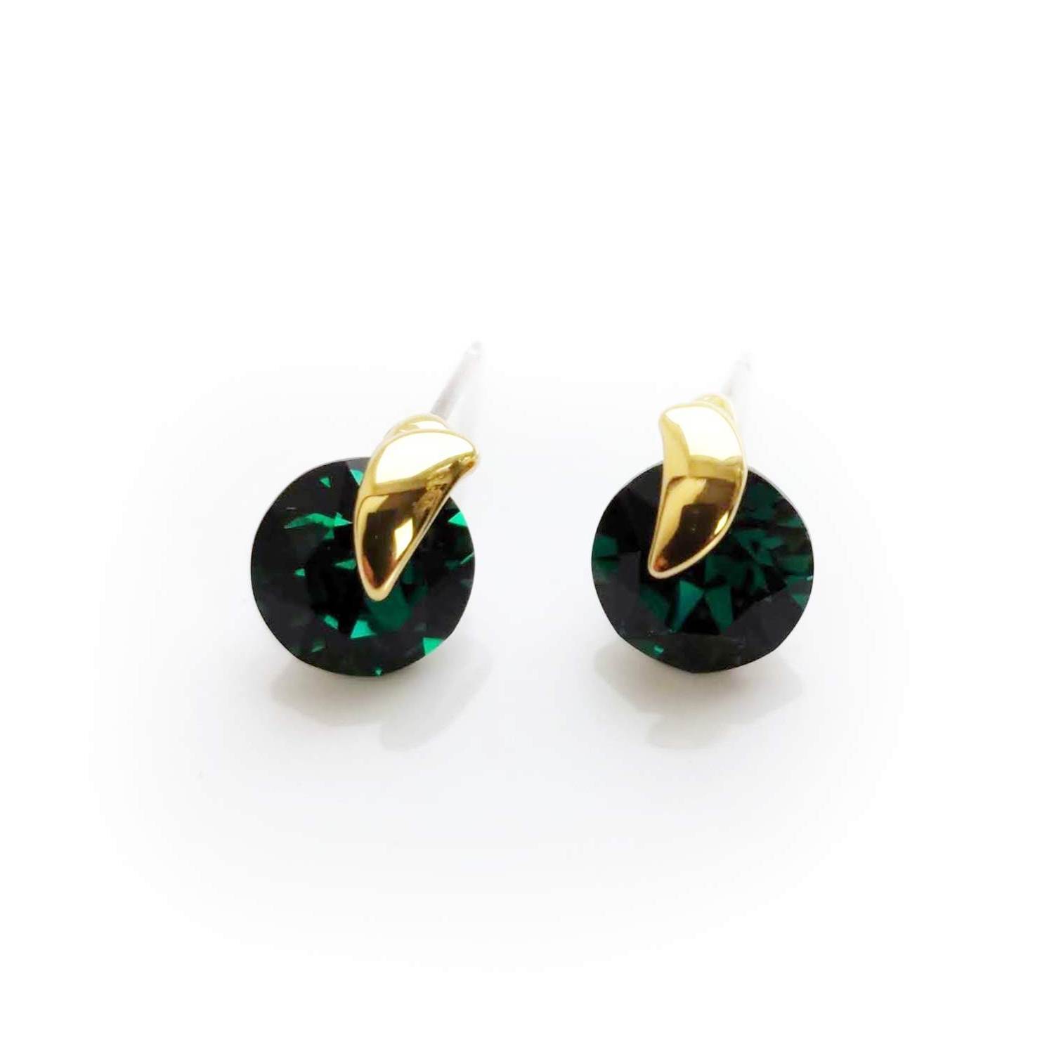 

Серьги Colibra с кристаллами Swarovski зеленого цвета P7837Au