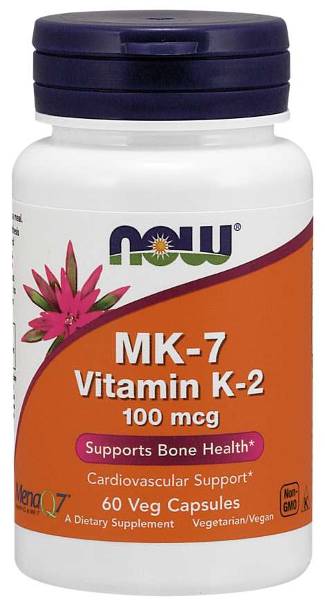 

Витамины NOW MK-7 Vitamin K-2 100 mcg Veg Capsules 60 капсул (4384301942)