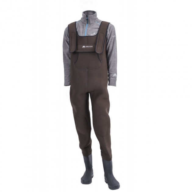 

Забродные штаны-вейдерсы неопреновые Mikado UMSN02 42р Brown