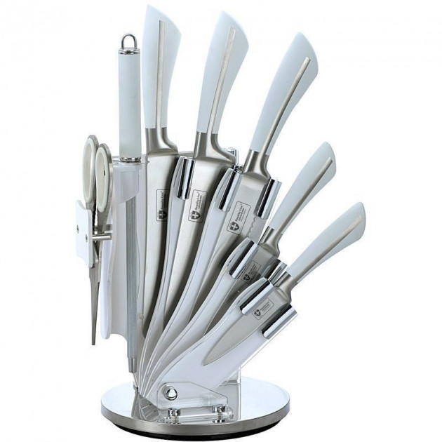 

Набор кухонных ножей Royalty Line RL-KSS750 8 предметов White