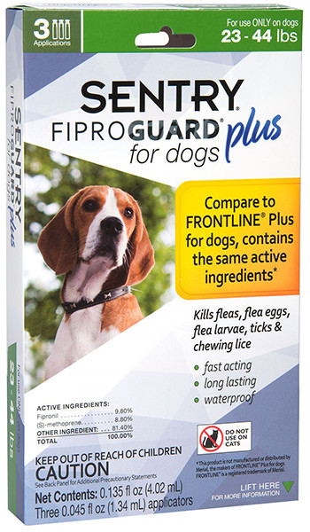 

Капли FiproGuard Plus от блох, клещей и вшей для собак весом 10-20 кг 3 пипетки (4.02 мл) (73091031611)