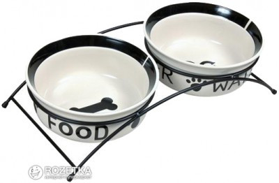 

Подставка с мисками из керамики для собак Trixie Eat on Feet 2.6 л (4011905246437)