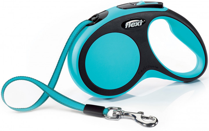 

Поводок - рулетка лента 5 м до 15 кг COMFORT Tape Leash S синяя Flexi BGL-FL-323