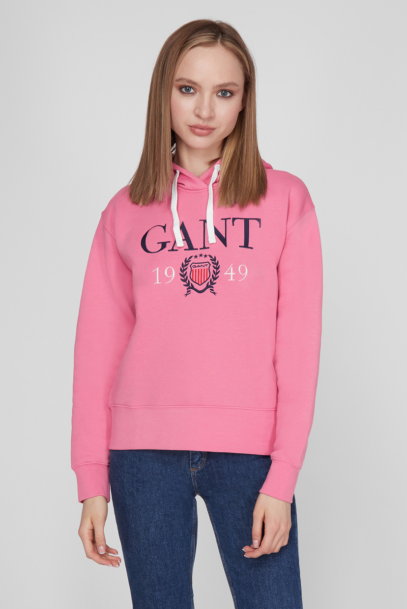 

Женское розовое худи CREST 1949 HOODIE SWEATER Gant XS 4204692
