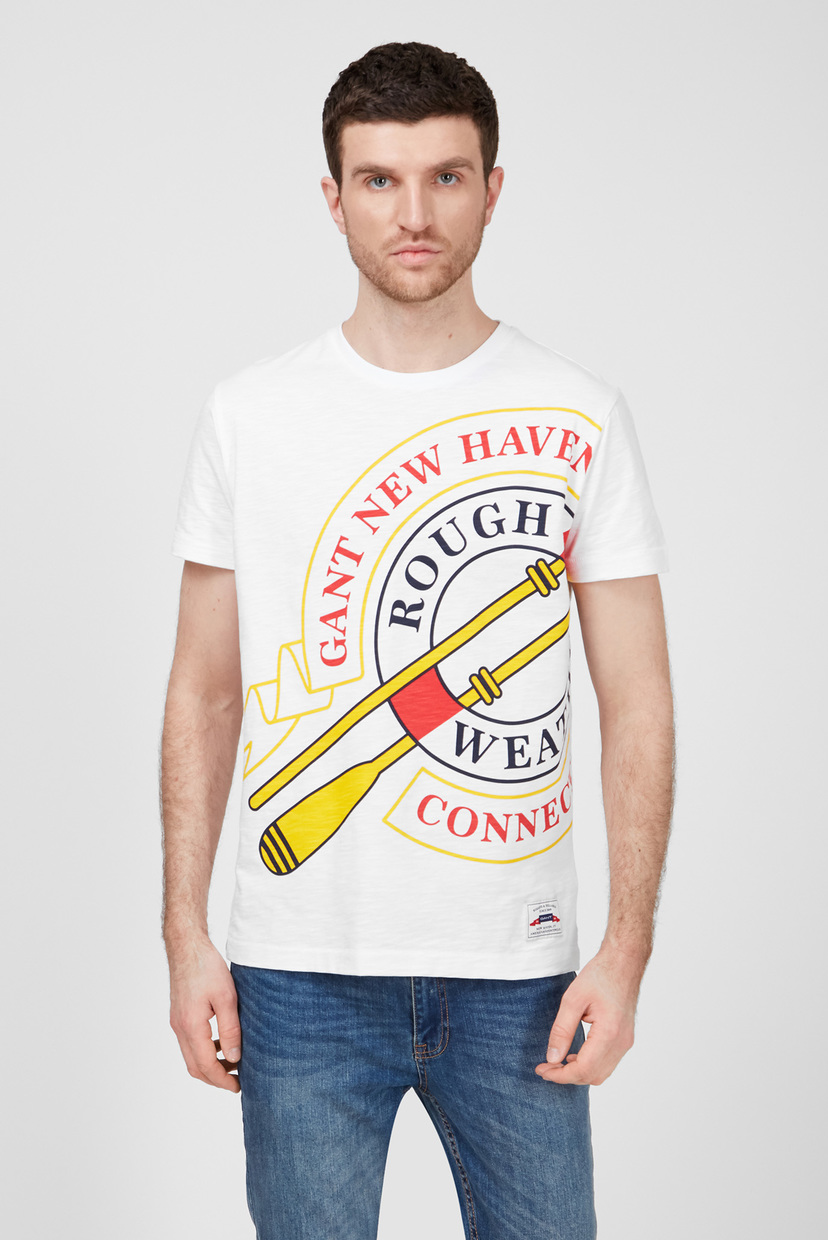 

Мужская белая футболка RW GRAPHIC SS Gant XL 2003117