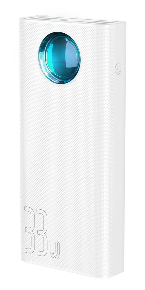 

УМБ Baseus Power Bank Amblight Digital Display 30000 mAh 33W (PD3.0 + QC3.0) White (PPLG-02)