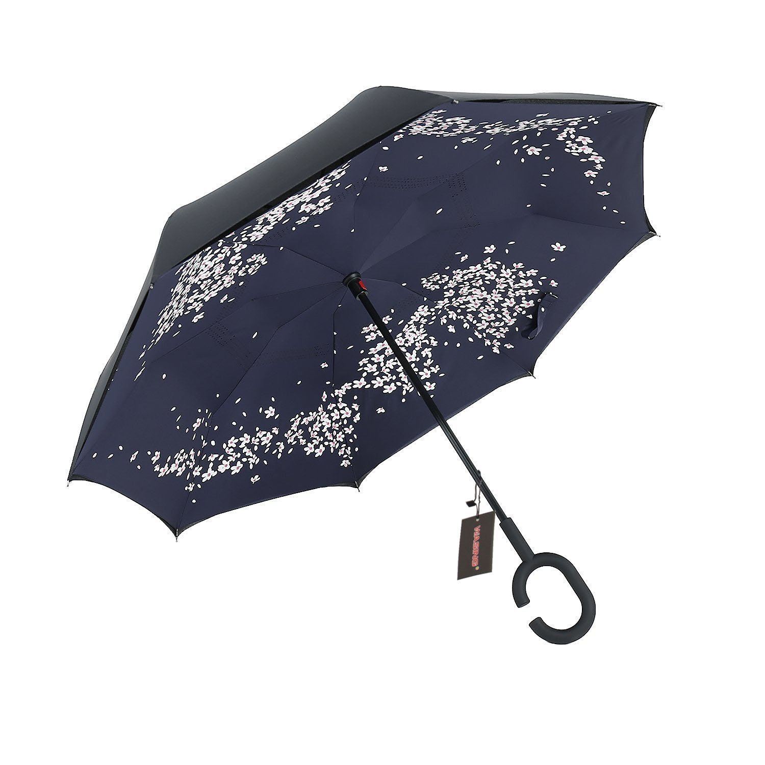 

Зонт обратного сложения наоборот Up-Brella умный антизонт (смарт зонт) Сирень