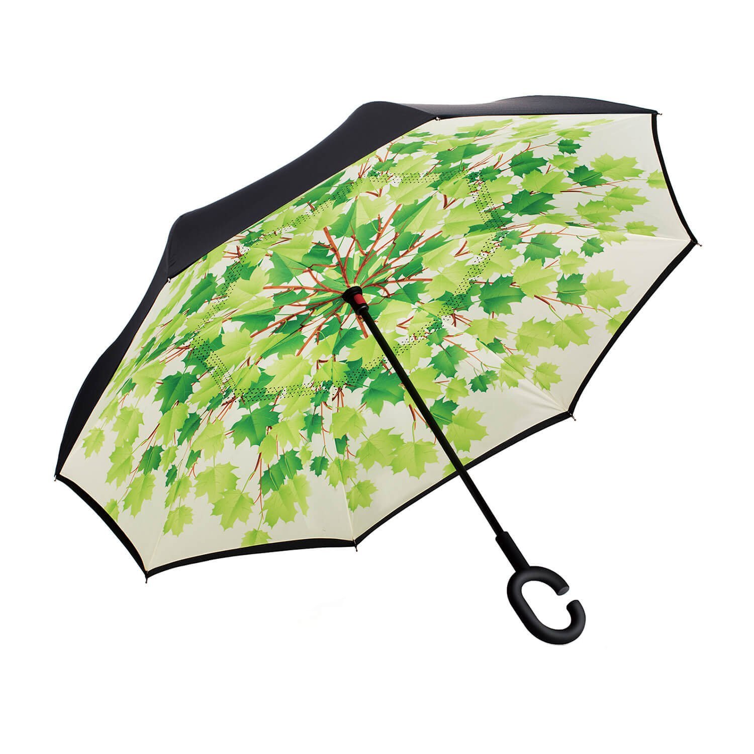 

Зонт обратного сложения наоборот Up-Brella умный антизонт (смарт зонт) Клен