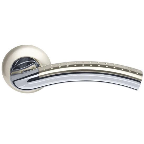 

Ручка дверная на розетке Armadillo Libra LD26-1SN/CP-3