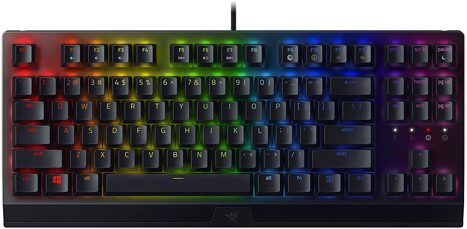 

Клавиатура проводная Razer BlackWidow V3 TKL Razer Green ENG USB (RZ03-03490100-R3M1)