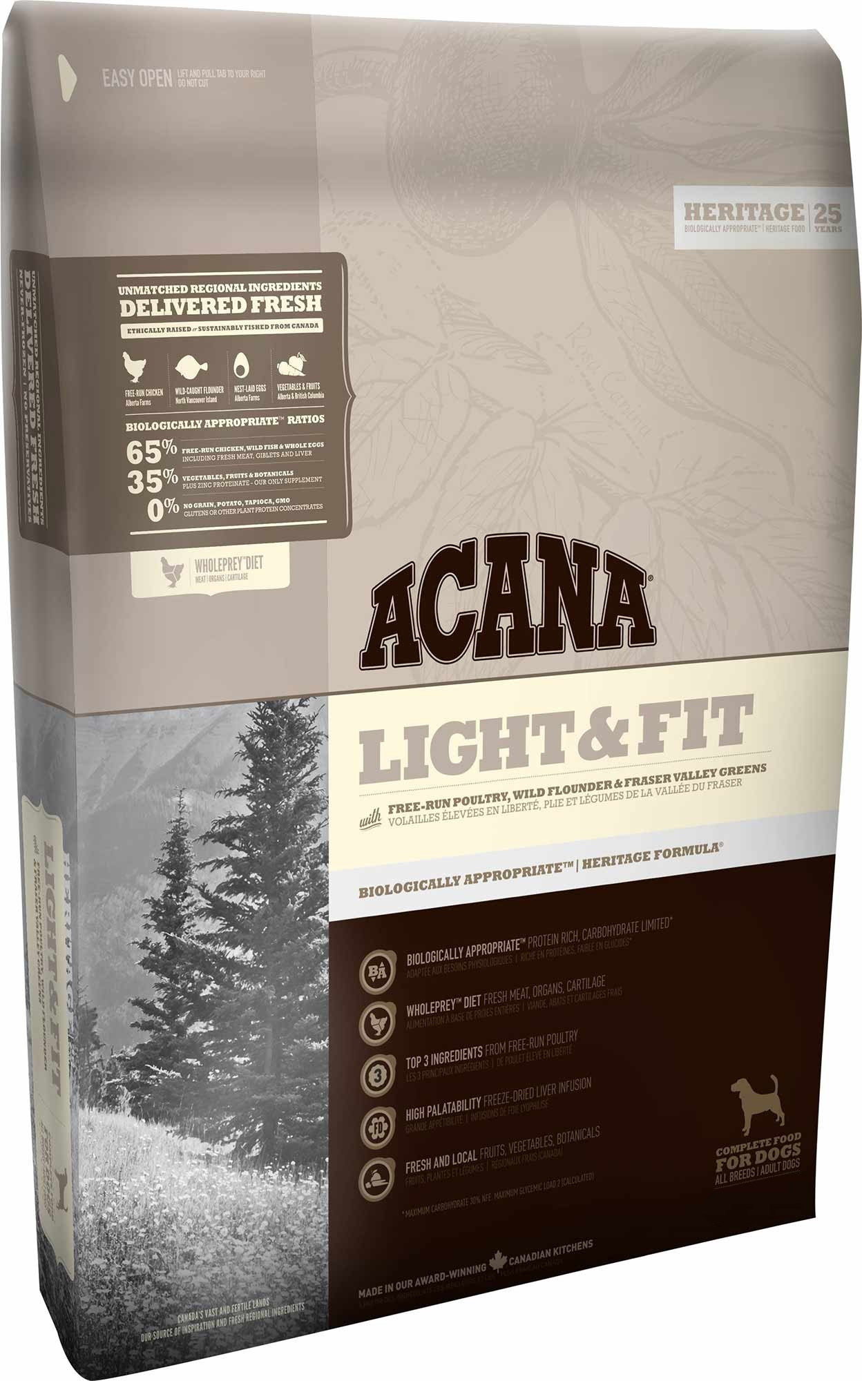 

Сухий Корм ACANA LIGHT and FIT Для Дорослих Собак З Надмірною Вагою 11,4 Кг (064992512118) (a51211)