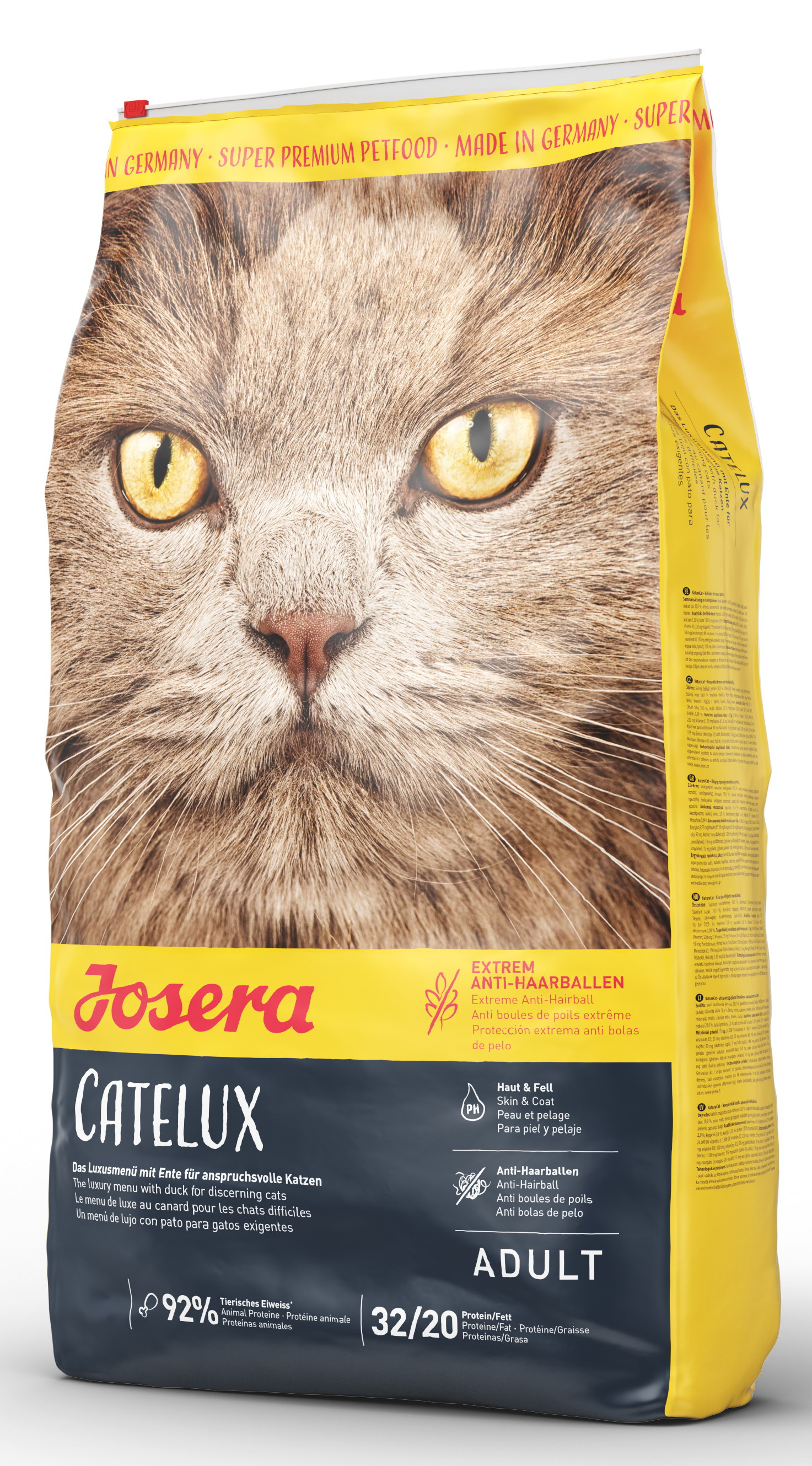 

Сухий Корм JOSERA CATELUX з качкою та картоплею для котів, схильних до утворення шерстяних клубків 4.25 кг