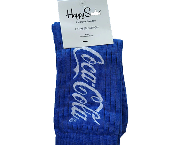 

Носки мужские Happy-Socks в стиле Coca Cola 41-45 синие