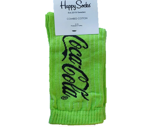 

Носки мужские Happy-Socks в стиле Coca Cola 41-45 салатовые