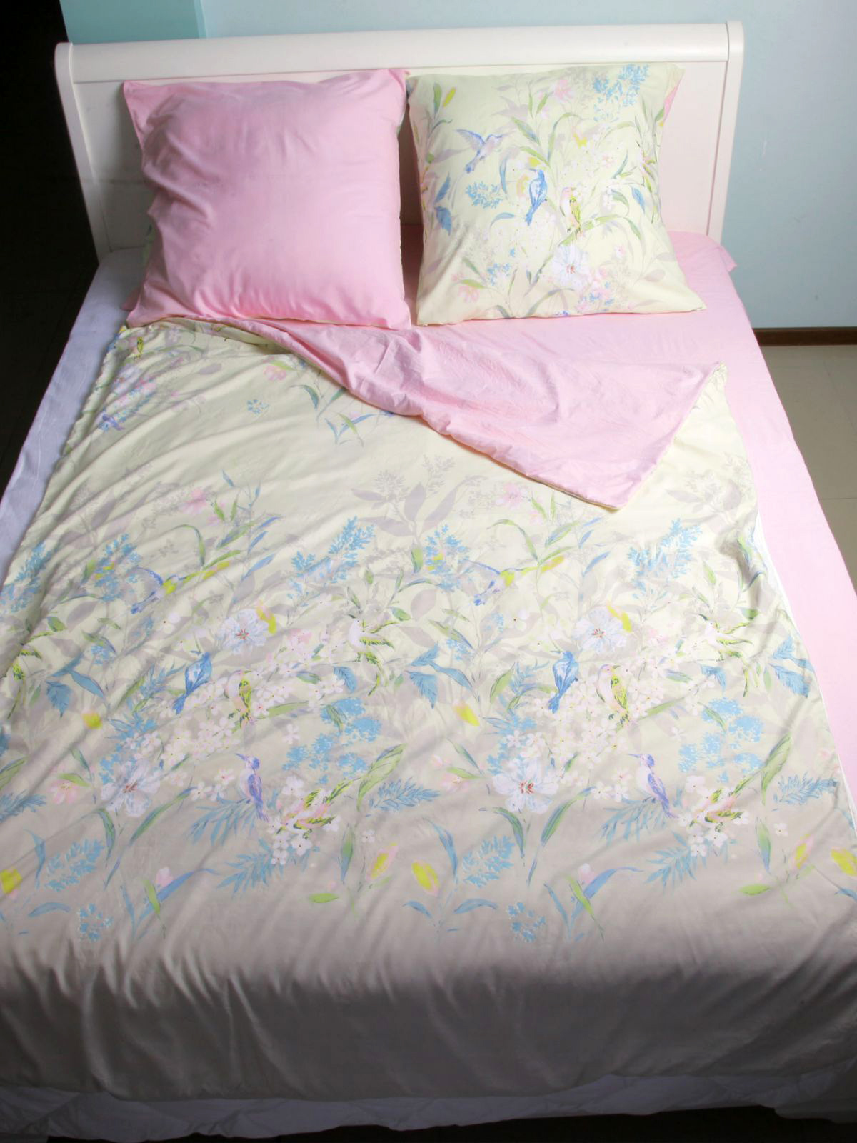 

Комплект постельного белья ТЕП Washed Cotton Light Колибри 175x215