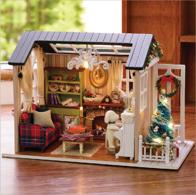 

3D румбокс конструктор миниатюрный дом Cute Room Holiday Time Z-009 (30103)