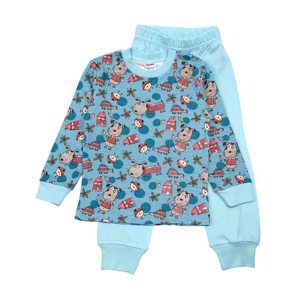 

Пижама Interkids Собачки 6 лет 116 см Голубая 3030