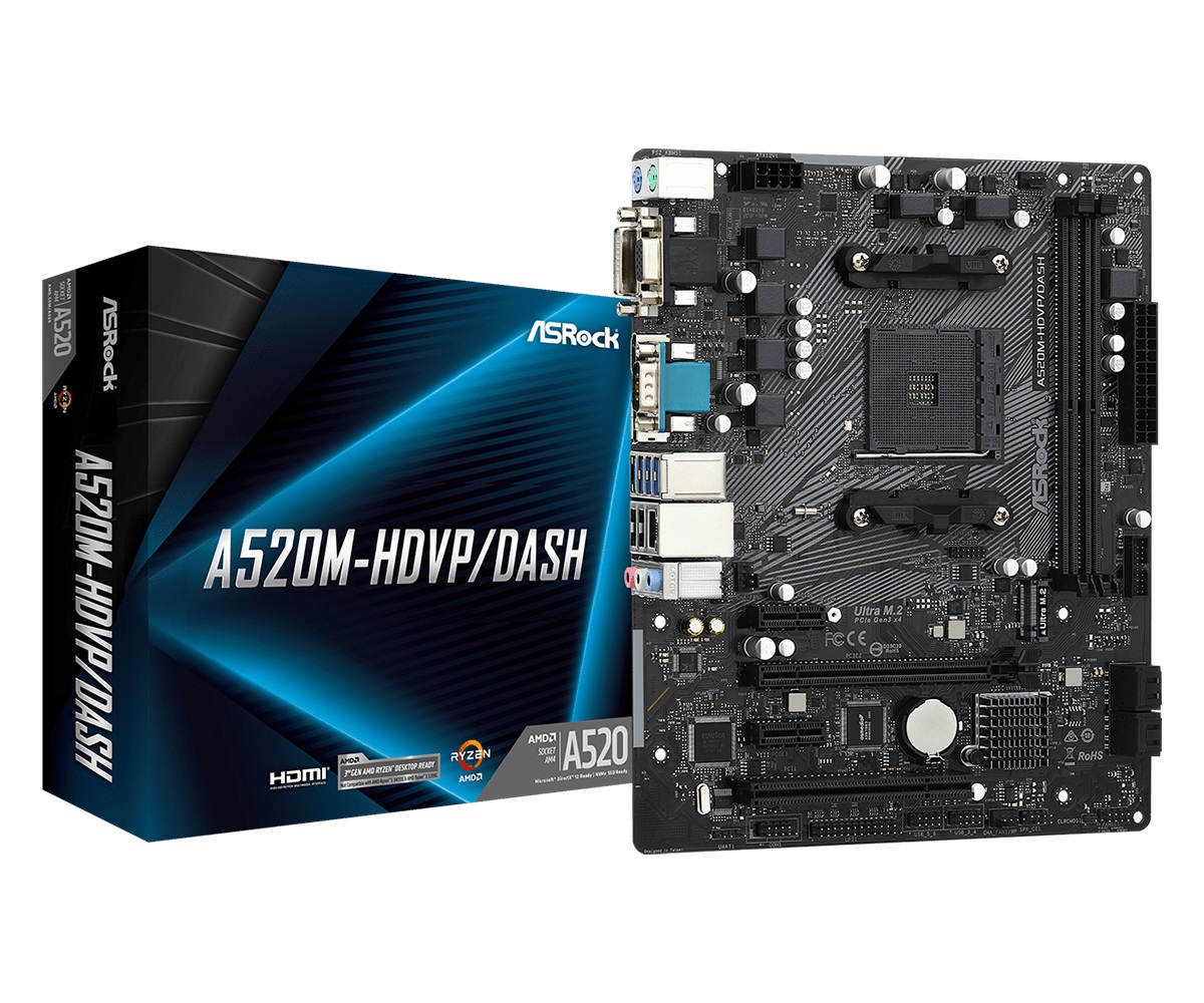 

Материнская плата ASRock A520M-HDVP/DASH Socket AM4