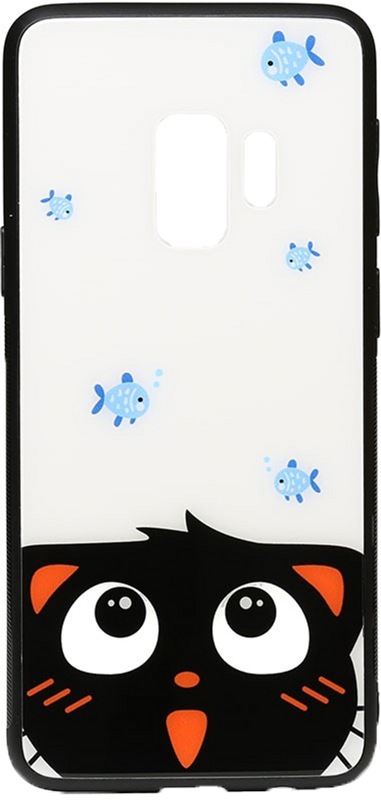

Панель TOTO Cartoon Print Glass Case для Samsung Galaxy S9 Cat and fish