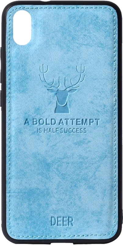 

Панель TOTO Deer Shell With Leather Effect Case для Xiaomi Redmi 7A Blue