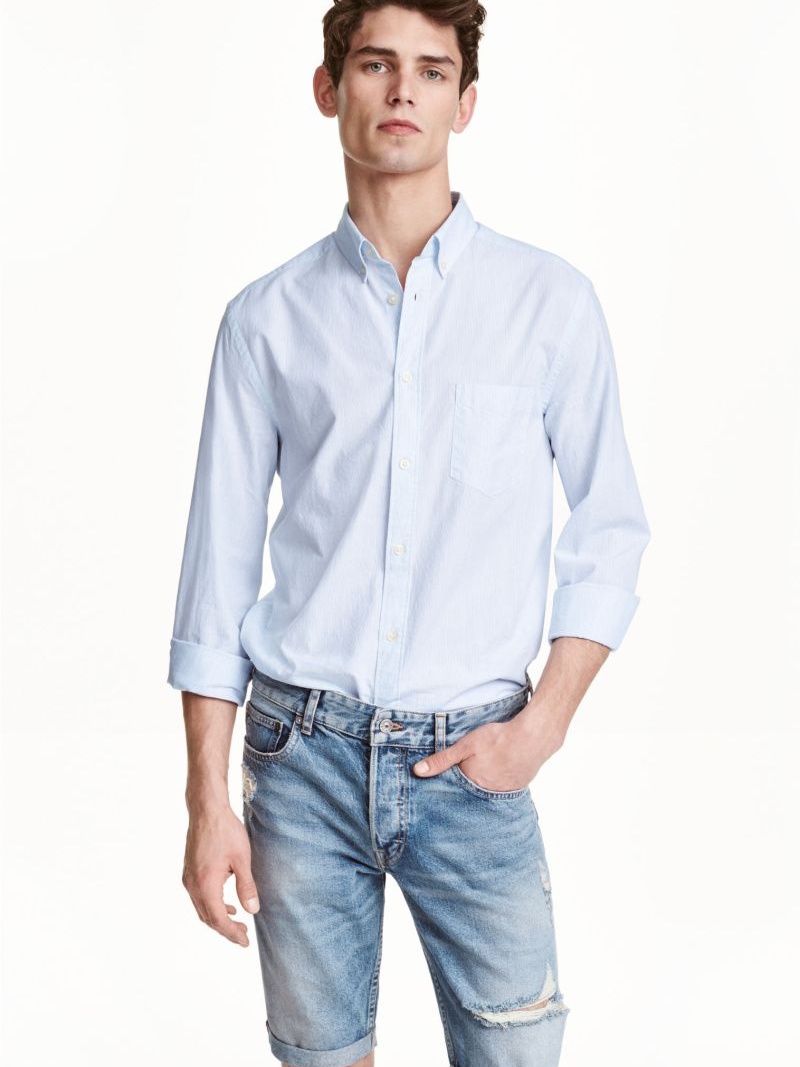 

Шорты джинсовые H&M 36505836 32 Голубые