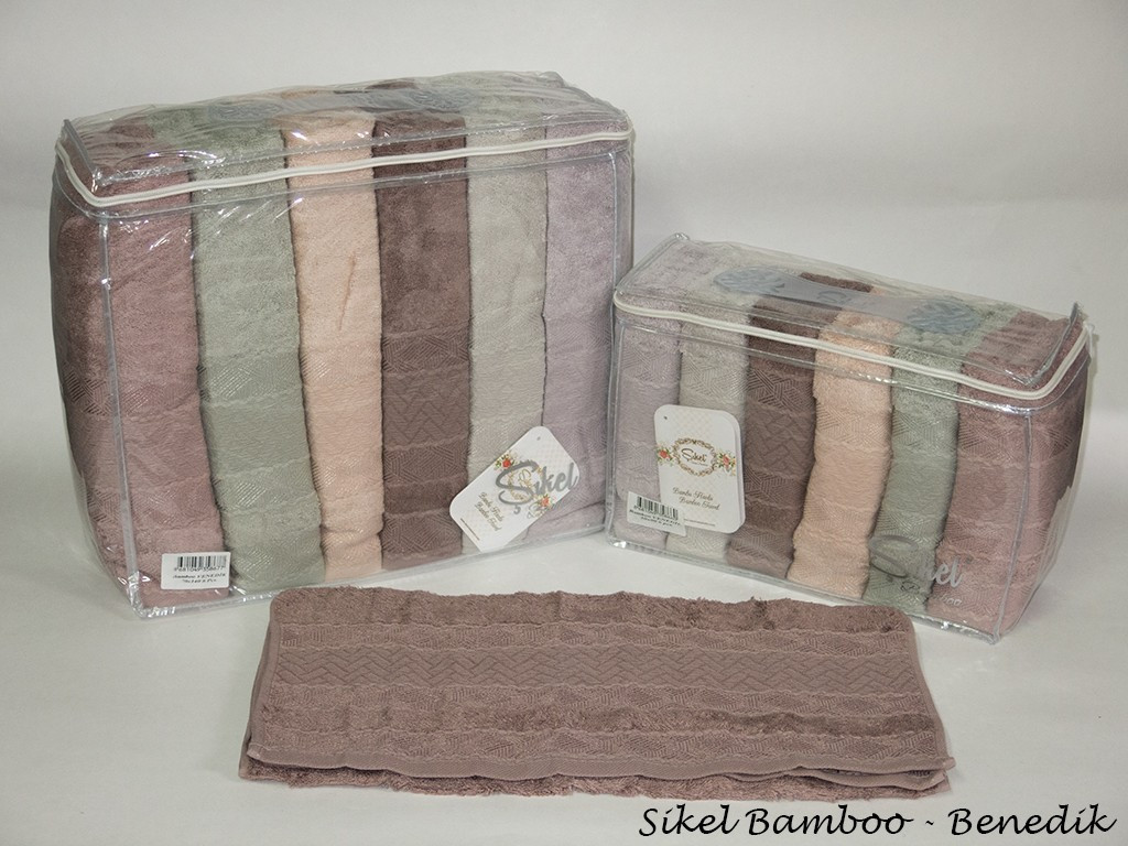 

Набор полотенец для лица Sikel Bamboo 50*90см бамбуковые банные Benedik 6шт