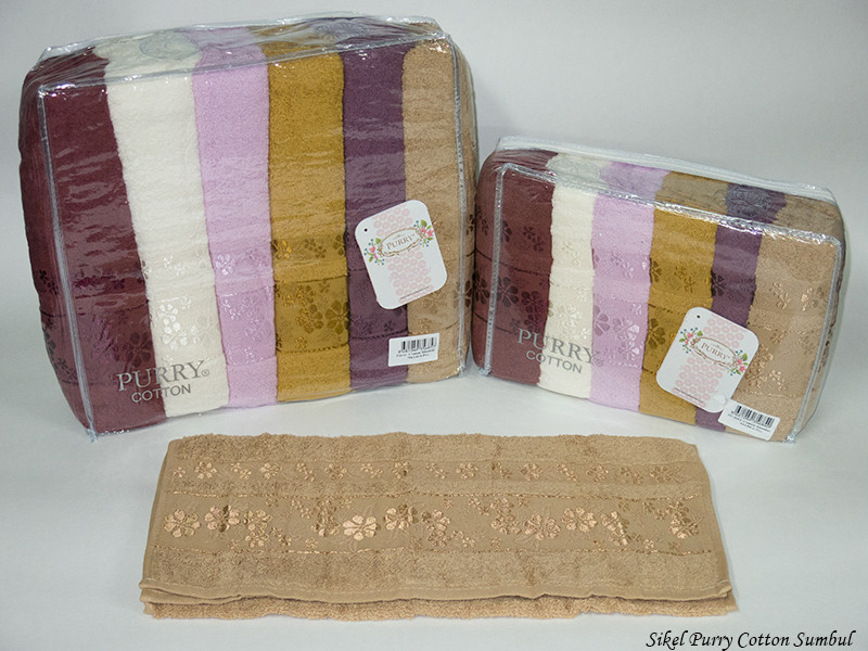 

Набор полотенец для тела Purry Cotton 70*140 см махровые банные Sumbul 6шт