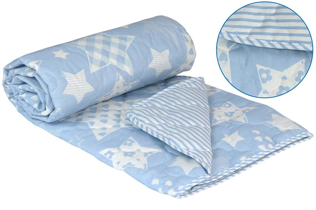 

Одеяло Руно Комфорт Blue star Евро 200*220 см бязь/овечья шерсть легкое арт.322.02ШКУ_Blue star