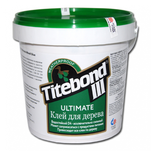 

Профессиональный клей Titebond III Ultimate Wood Glue для дерева D-4 пром тара