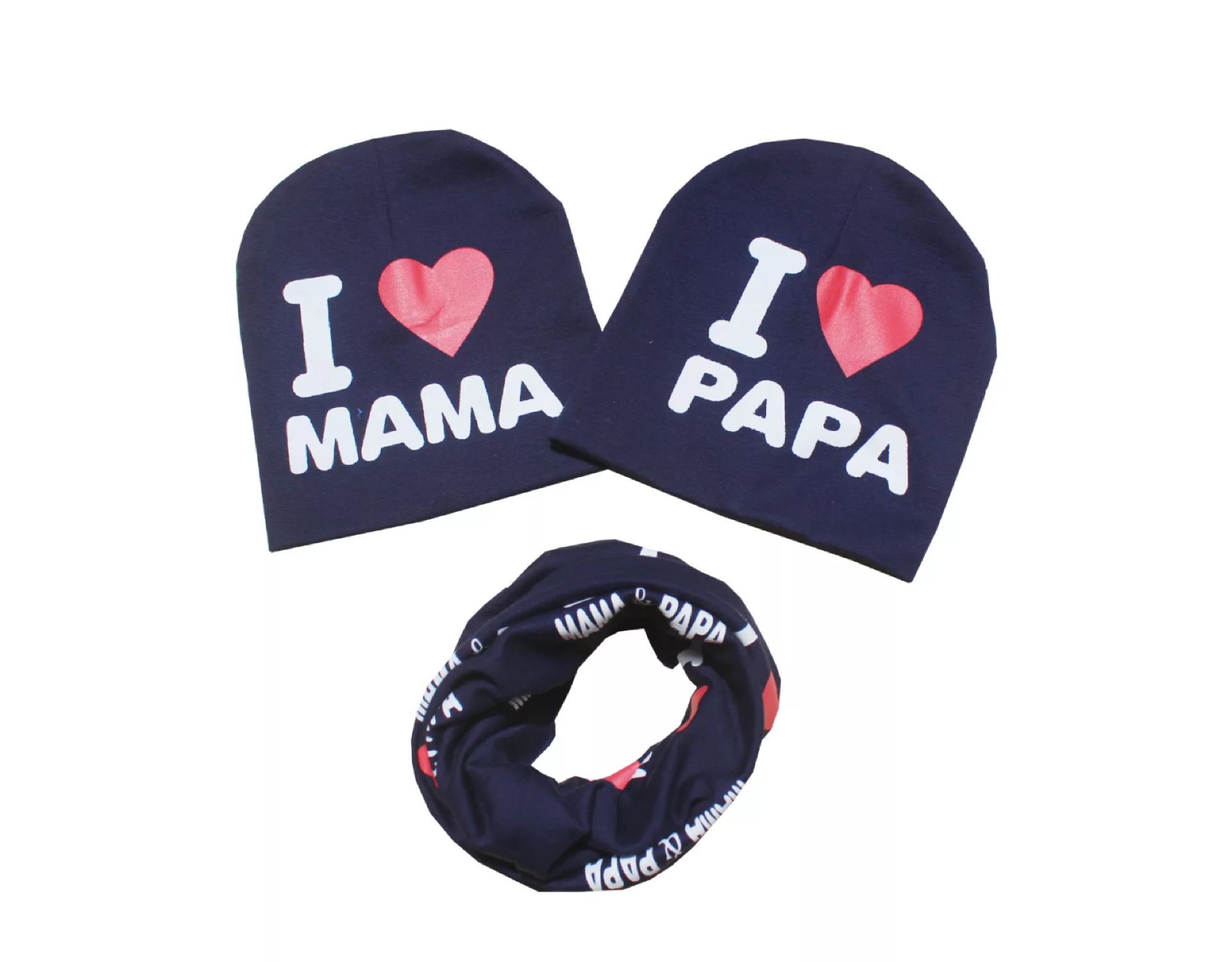 

Комплект I love mama+ I love papa Beeba 46-52р. Синий 1116