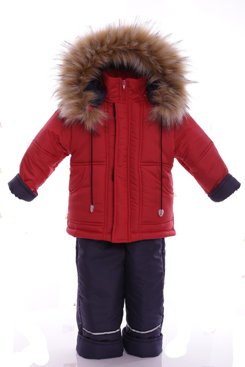 

Зимний комплект (куртка + полукомбинезон) Оригинал красный, рост до 92 см. (ALB 29589)