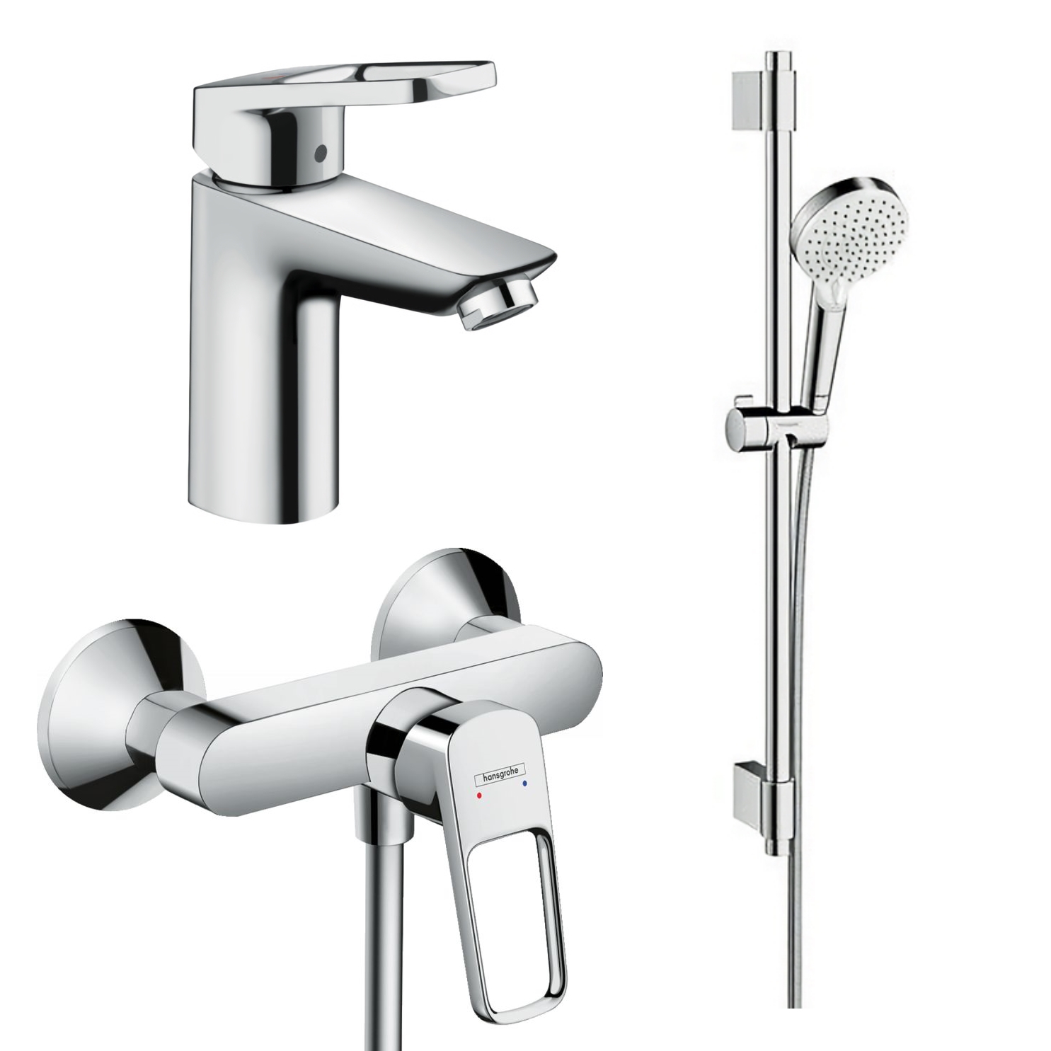 

Набор смесителей HANSGROHE Logis Loop 1032020 (71154000+71613000+27353400)