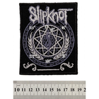 Нашивка Neformal Slipknot зірка 8.5x10.5 см прямокутна Чорна (N0193)