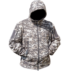 Тактична куртка Soft Shell Lesko A001 Pixel розмір L вітровка для чоловіків з кишенями водонепроникна - зображення 1