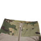Тактическая рубашка Lesko A655 Camouflage XXL (38 р) кофта с длинным рукавом камуфляжная армейская для военных - изображение 3