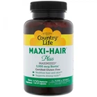Витамины для кожи, ногтей и волос Country Life Maxi-Hair Plus 120 капсул