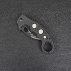 Ніж складаний керамбит Emerson Super Karambit (довжина: 20см, лезо: 9см) чорний, з шайбою emerson - зображення 9