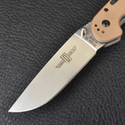 Нож складной Ontario RAT-1A (длина: 219мм, лезвие: 84мм, сатин), tan 8870TN - изображение 3
