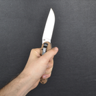 Нож складной Ontario RAT-1A (длина: 219мм, лезвие: 84мм, сатин), tan 8870TN - изображение 9