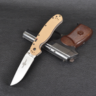 Нож складной Ontario RAT-1A (длина: 219мм, лезвие: 84мм, сатин), tan 8870TN - изображение 11